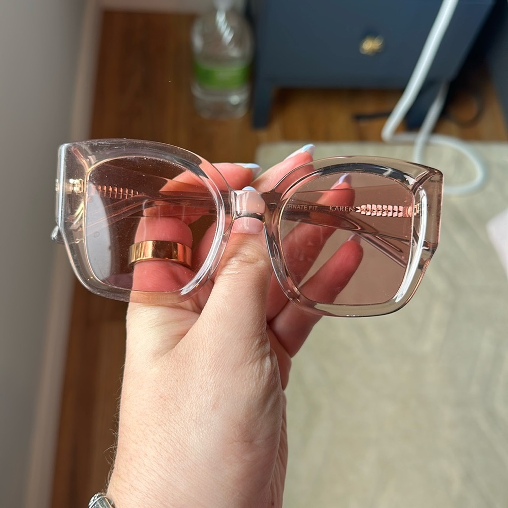 Pink Karen Walker sunglasses, alternate fit